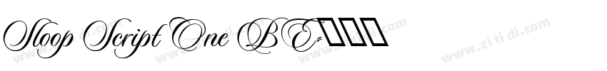 Sloop Script One BE字体转换 Sloop Script One BE字体转换